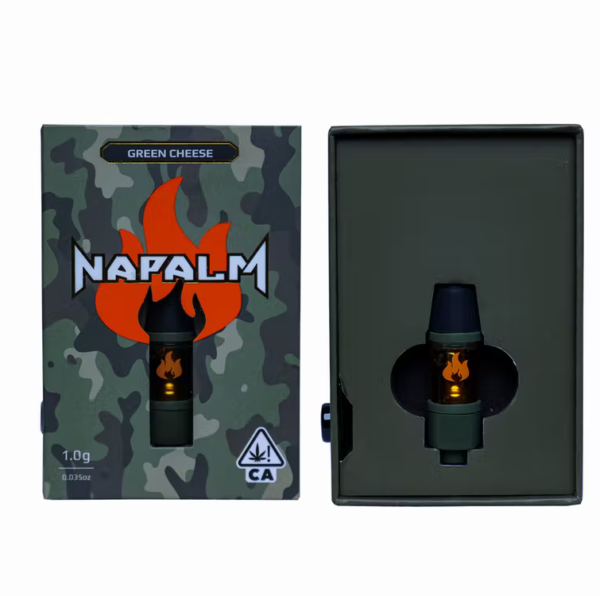 Napalm Tank Cartridge (Live Resin Liquid Diamonds) - GREEN CHEESE